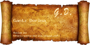 Gantz Dorina névjegykártya